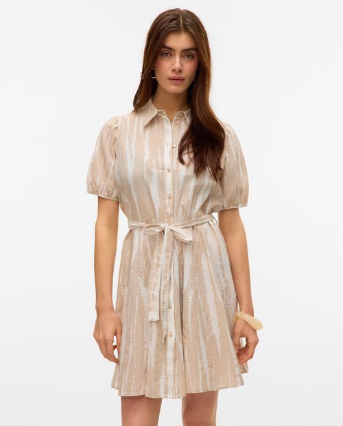 Vestido Vero Moda shirt dress estampado manga corta para mujer