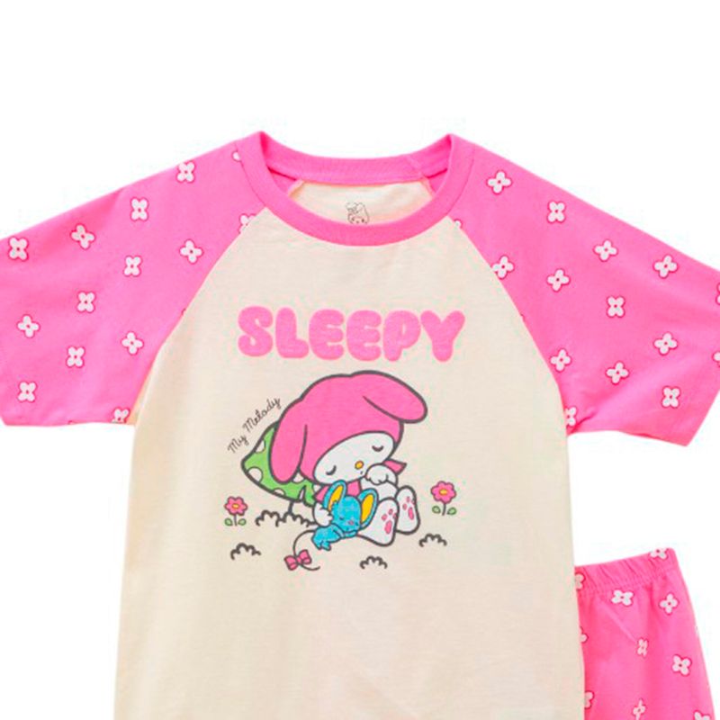 104844686-Pijama-de-2-piezas-bicolor-con-estampado-My-Melody-para-niña