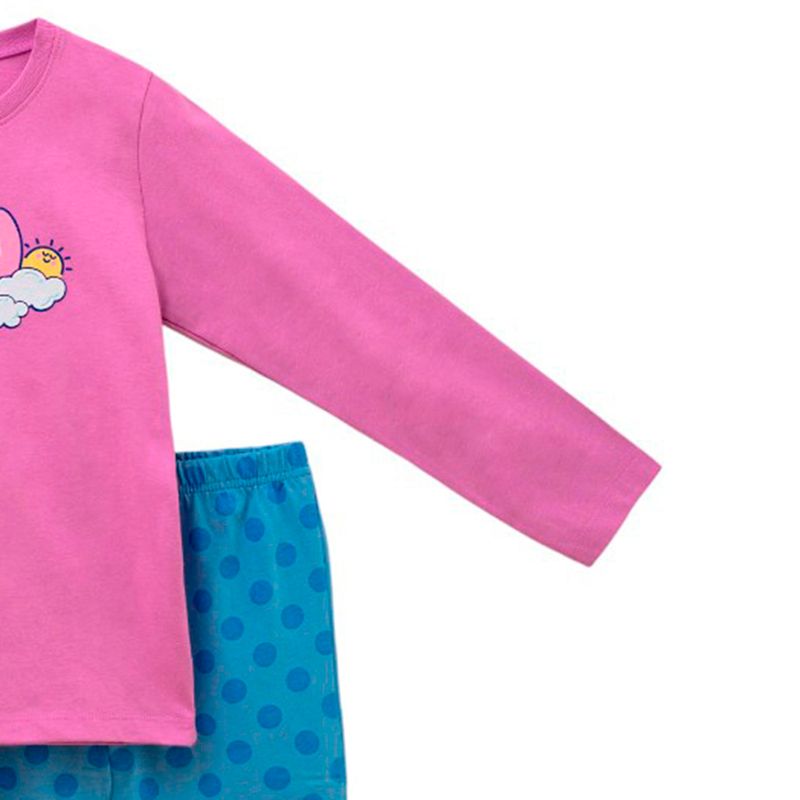 104844700-Pijama-de-2-piezas-bicolor-con-estampado-Stitch-para-niña