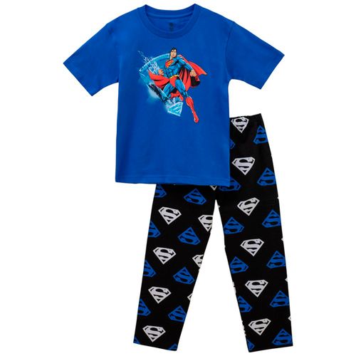 Pijama de 2 piezas azules con estampado Spider man para niño