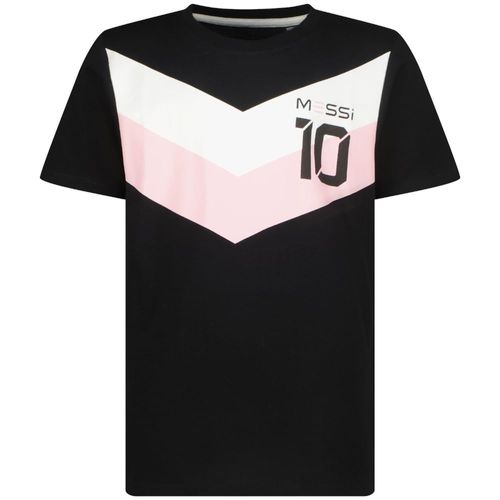 Camiseta deportiva negra con estamapdo Messi para niño