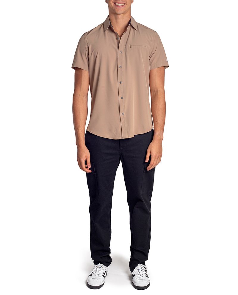 104930806-Camisa-casual-DKNY-cafe-claro-solida-para-hombre