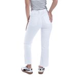 Jeans Orange flare blanco de cintura alta para mujer
-1749214870652
