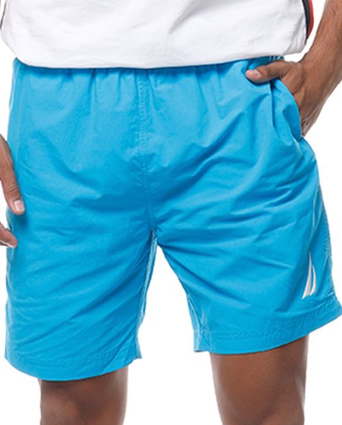 Calzoneta de baño Nautica azul sólida para hombre