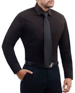 104829254-Camisa-formal-slim-fit-total-comfort-Pierre-Cardin-negra-solida-para-hombre