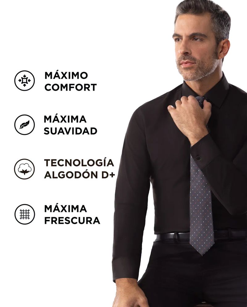 104829254-Camisa-formal-slim-fit-total-comfort-Pierre-Cardin-negra-solida-para-hombre