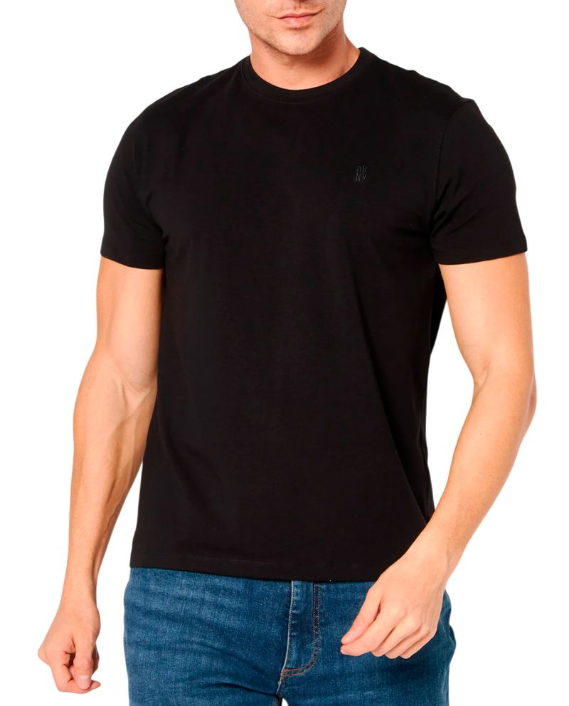 104930773-Camiseta-basica-DKNY-negra-solida-para-hombre