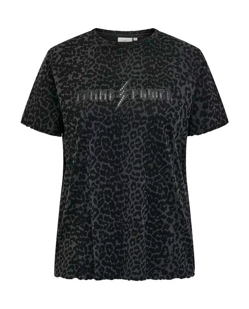 Camiseta Only Carmakoma estampada manga corta para mujer