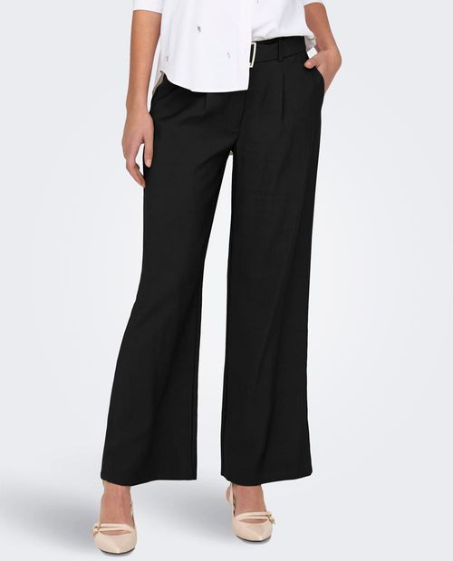 Pantalón JDY palazzo largo 32" de cintura alta para mujer