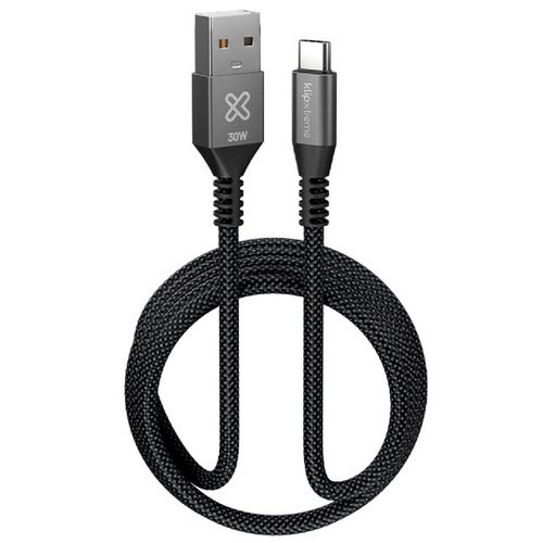 Cable trenzado tipo A - C PowerGo 30W 1mt