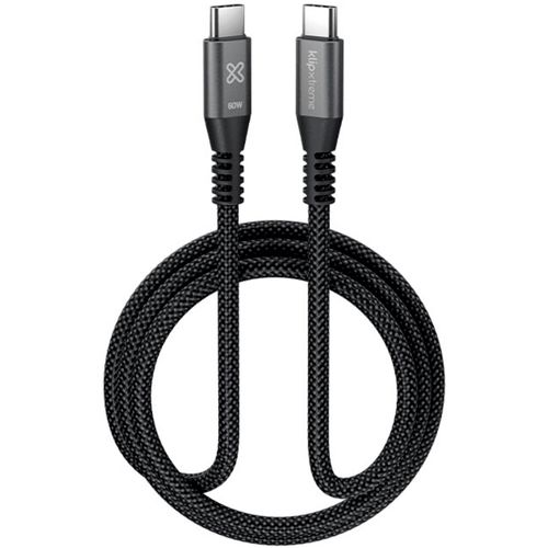 Cable trenzado USB-C a USB-C PowerGo 60W 1mt