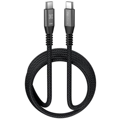 Cable trenzado USB-C a USB-C PowerGo 60W 1.8mt