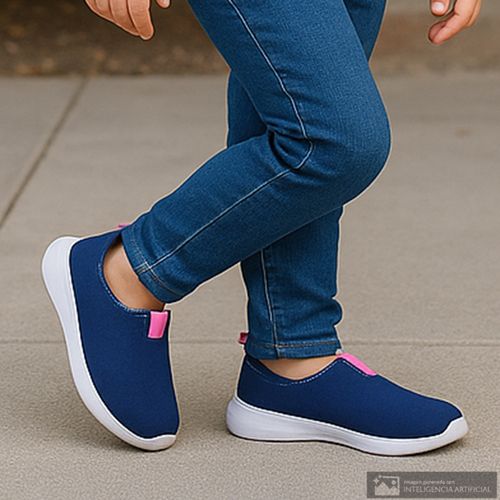 Zapato deportivo casual Orange navy para niña