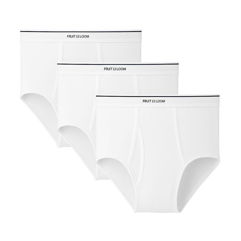 Pack de calzoncillos brief Fruit of the Loom blancos sólidos