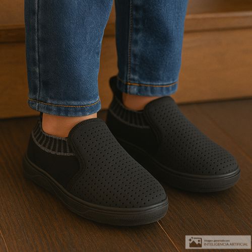 Calzado deportivo casual Orange negro para niño bebé