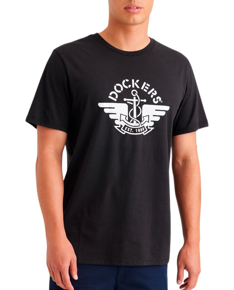 104933040-Camiseta-Dockers-slim-fit-negra-estampada-para-hombre