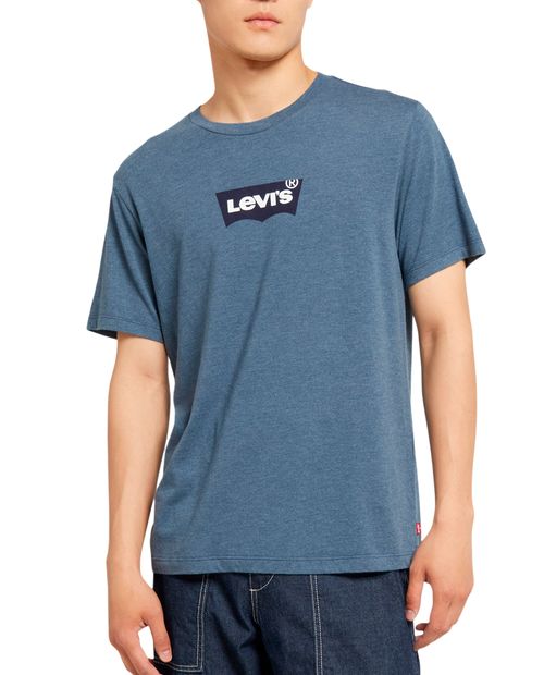 Camiseta Levi's azul estampada para hombre