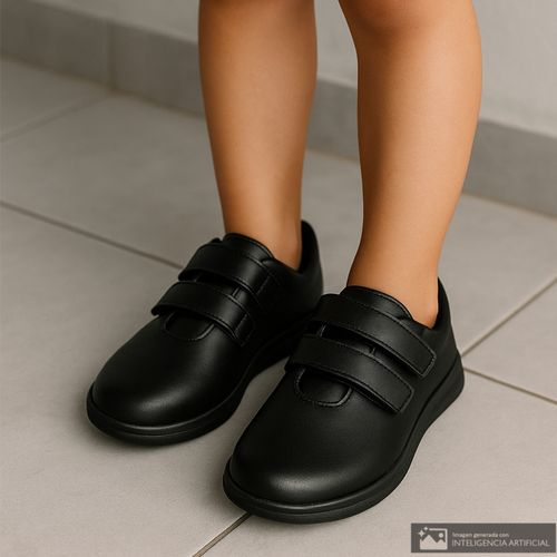 Calzado escolar Orange color negro para niña