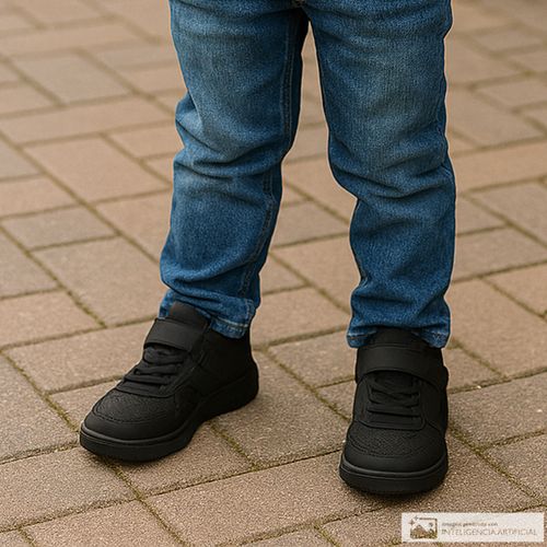 Zapato escolar Orange negro para niño
