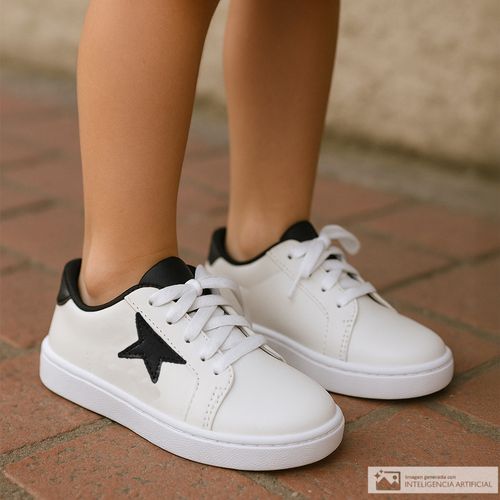 Zapato deportivo casual Orange blanco para niña