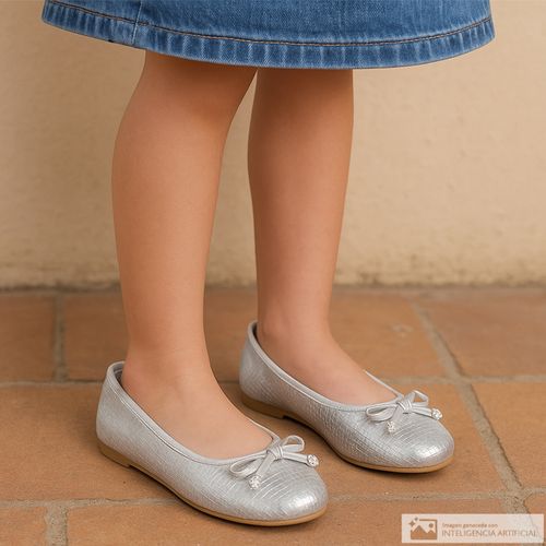 Zapato casual Orange plateado para niña
