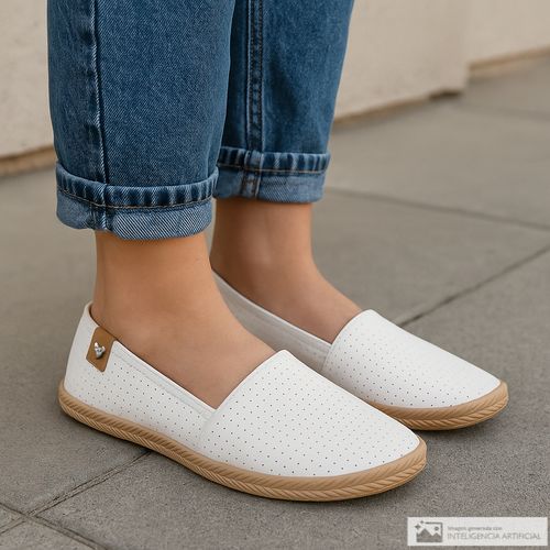 Zapato casual Orange color blanco para mujer
