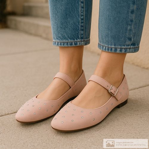 Zapato casual ballerina Orange color rosado para mujer