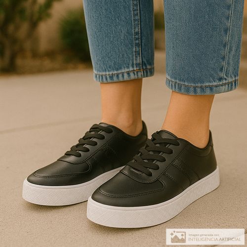 Zapato casual Orange color negro para mujer