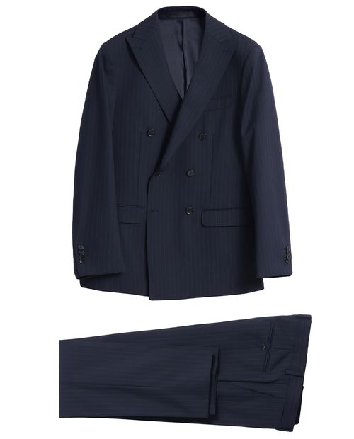 Traje slim fit Puro Ego navy rayado para hombre