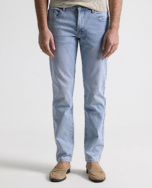 Jeans slim fit Puro Ego celeste denim para hombre