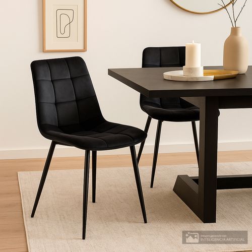 Silla para comedor negra
