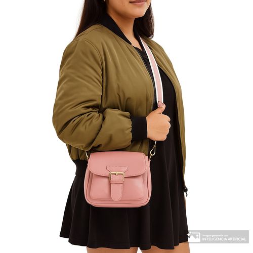 Cartera crossbody Sabrina color rosado para mujer