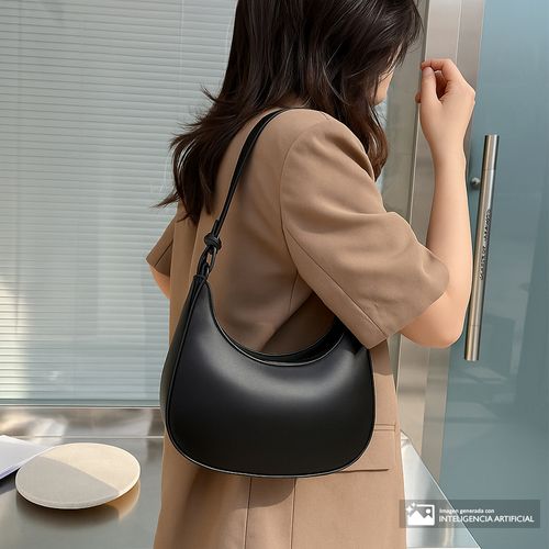 Cartera satchel Sabrina color negro para mujer