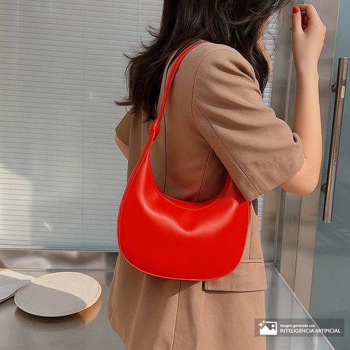 Cartera satchel Sabrina color rojo para mujer