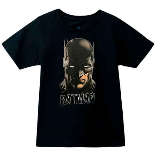 Camiseta negra estampada de Batman para niño