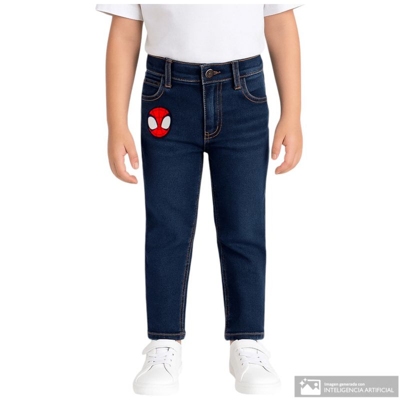104932412-Jeans-azul-con-bordado-Spider-Man-para-niño