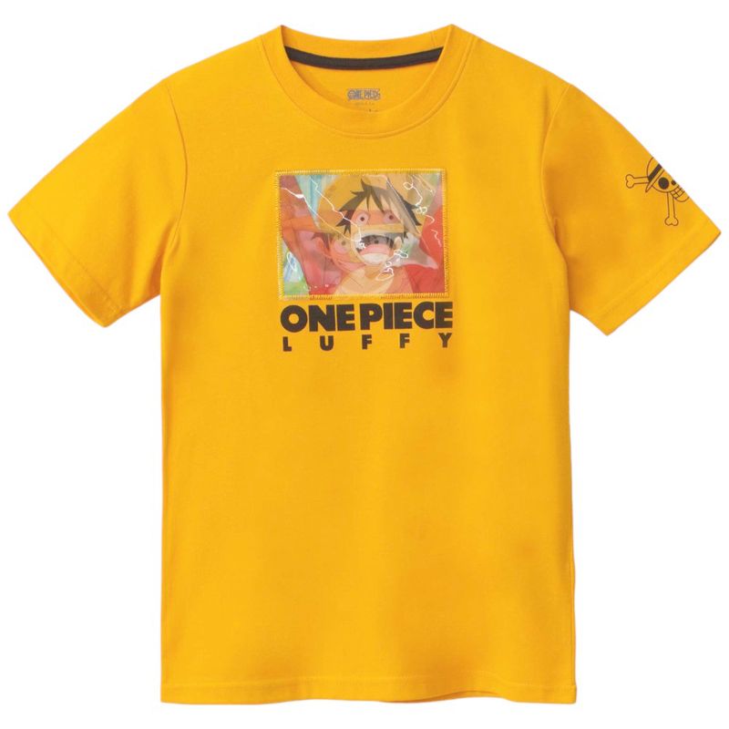 104932445-Camiseta-anaranjada-estampada-de-Luffi-para-niño