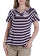 104882201-Camiseta-Nicolle-rayada-manga-corta-para-mujer