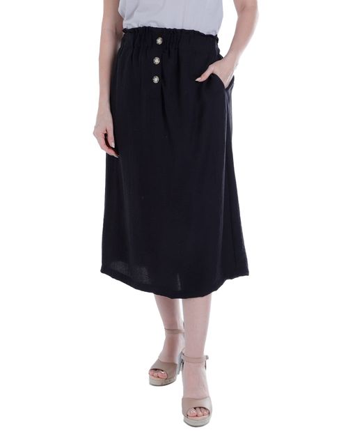 Falda Marcella midi de cintura alta para mujer