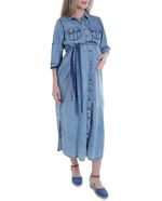104847740-Vestido-maternal-Sabrina-midi-azul-mangas-3-4-para-mujer