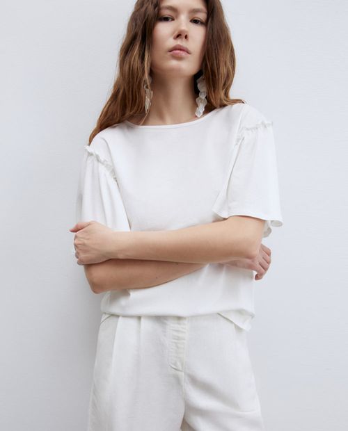 Camiseta Sfera blanca manga corta para mujer