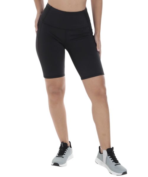 Short deportivo ajustado Everlast negro para mujer