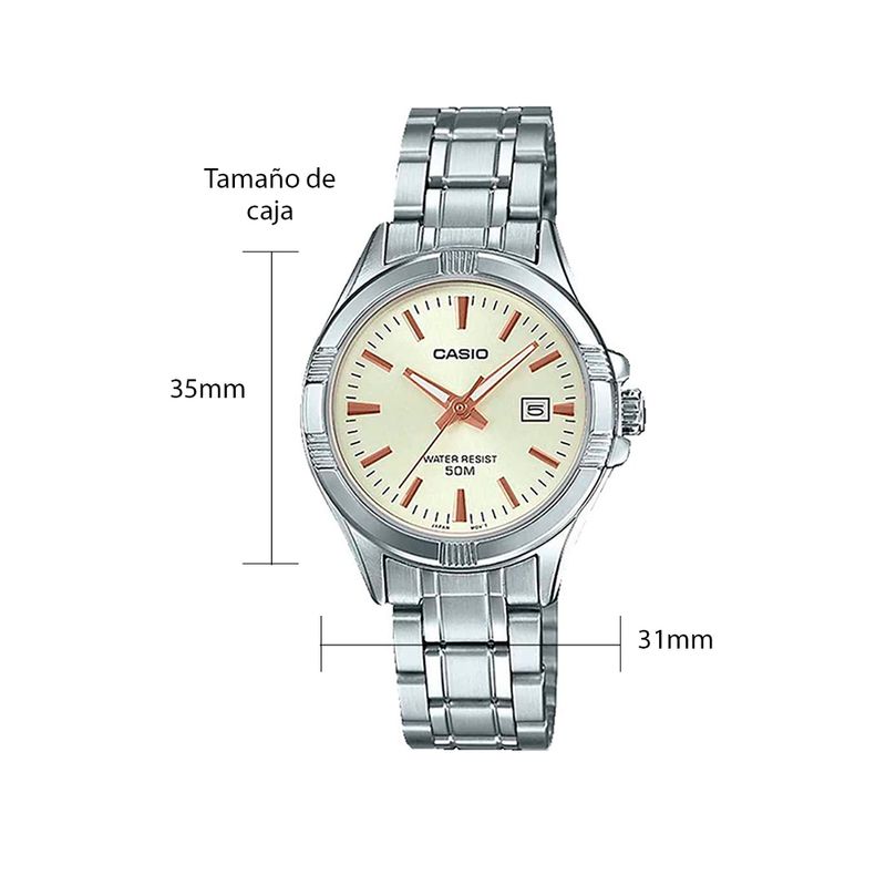 104922265-Reloj-Casio-analogo-de-acero-inoxidable-plateado-para-mujer