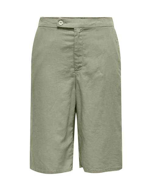 Short Only bermuda verde de cintura alta para mujer
