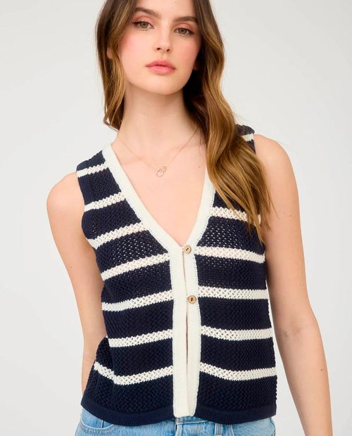Blusa Mine casual sin mangas para mujer