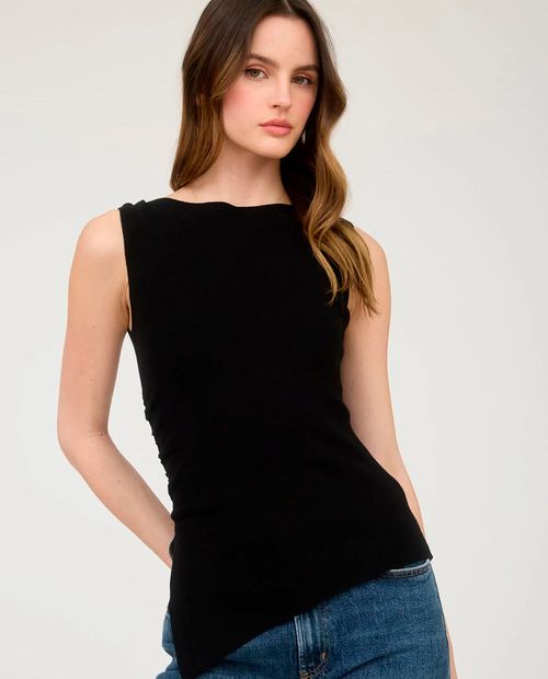 Blusa Mine casual sin mangas para mujer