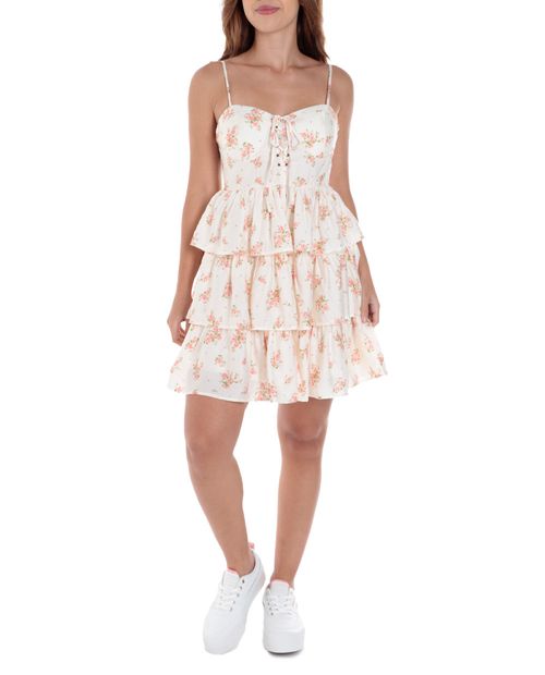 Vestido Mine casual estampado de tirantes para mujer