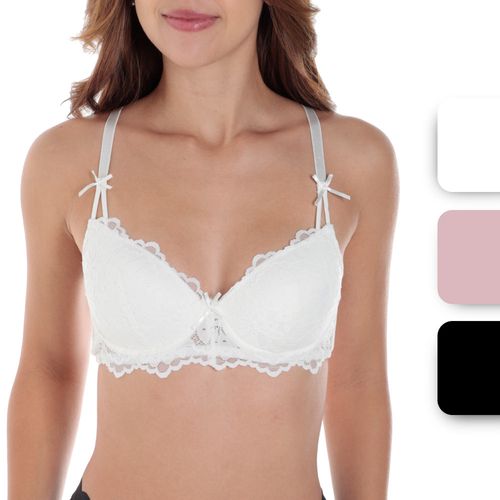Set de 3 brassieres Rene Rofe push up para mujer