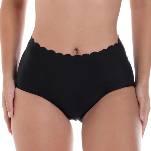 Hípster Accente negro de cintura alta para mujer