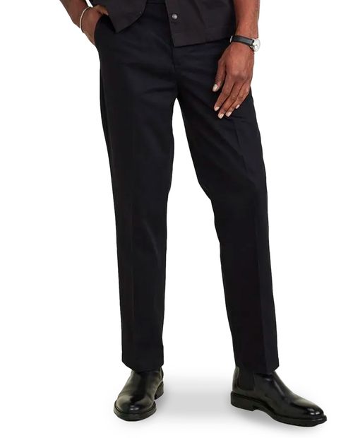 Pantalón Dockers signature straight fit negro sólido para hombre